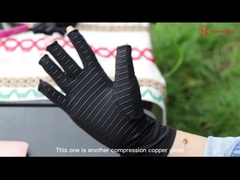 Cotton werk handschoenen drie hechtingen lijnen op de rug lange levensduur